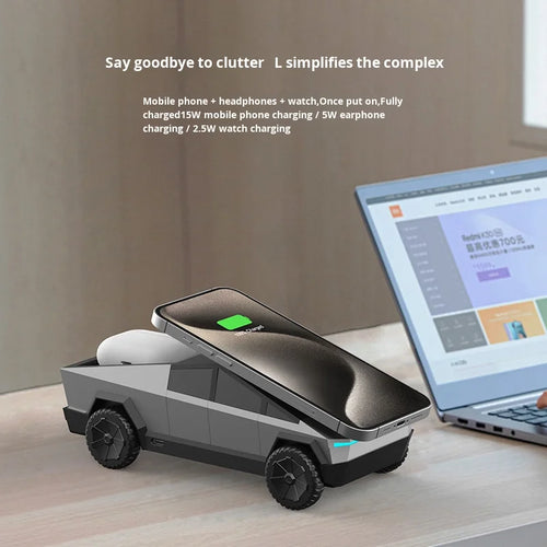 Cybertruck 3-in-1 Wireless Charger Magnetic Fast Charger (CyberDock)